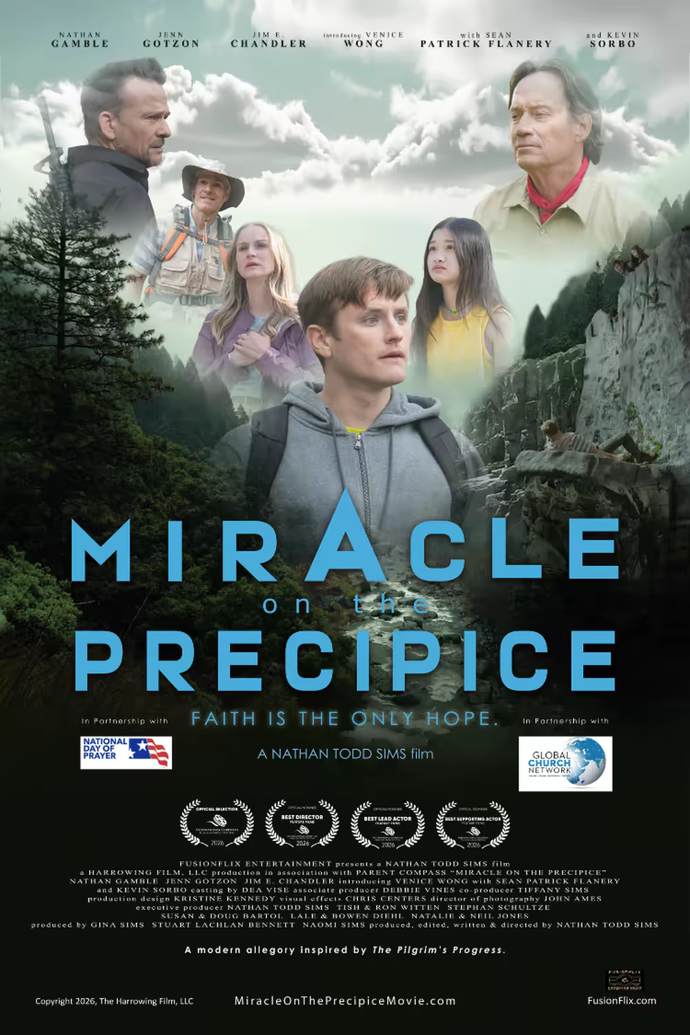 Miracle On The Precipice — theatrical one-sheet poster